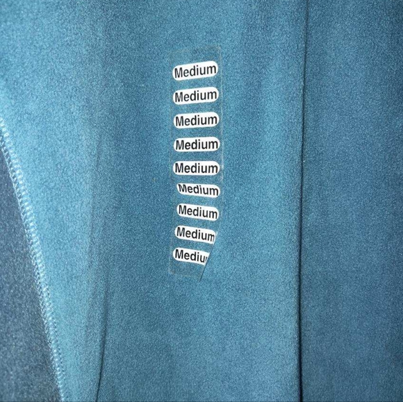 Columbia Men's Medium 3/4 zip fleece pullover blue teal - Picture 3 of 5